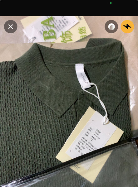 Polo homme en maille verte