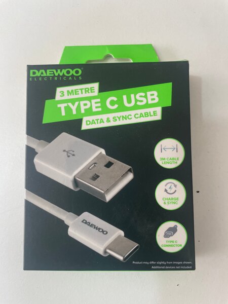 Câble Lightning USB 3m Daewoo