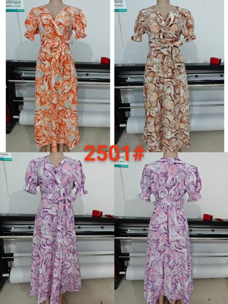 Robe Maxi Imprimée Élégante