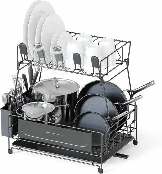 Égouttoir à vaisselle 2 niveaux