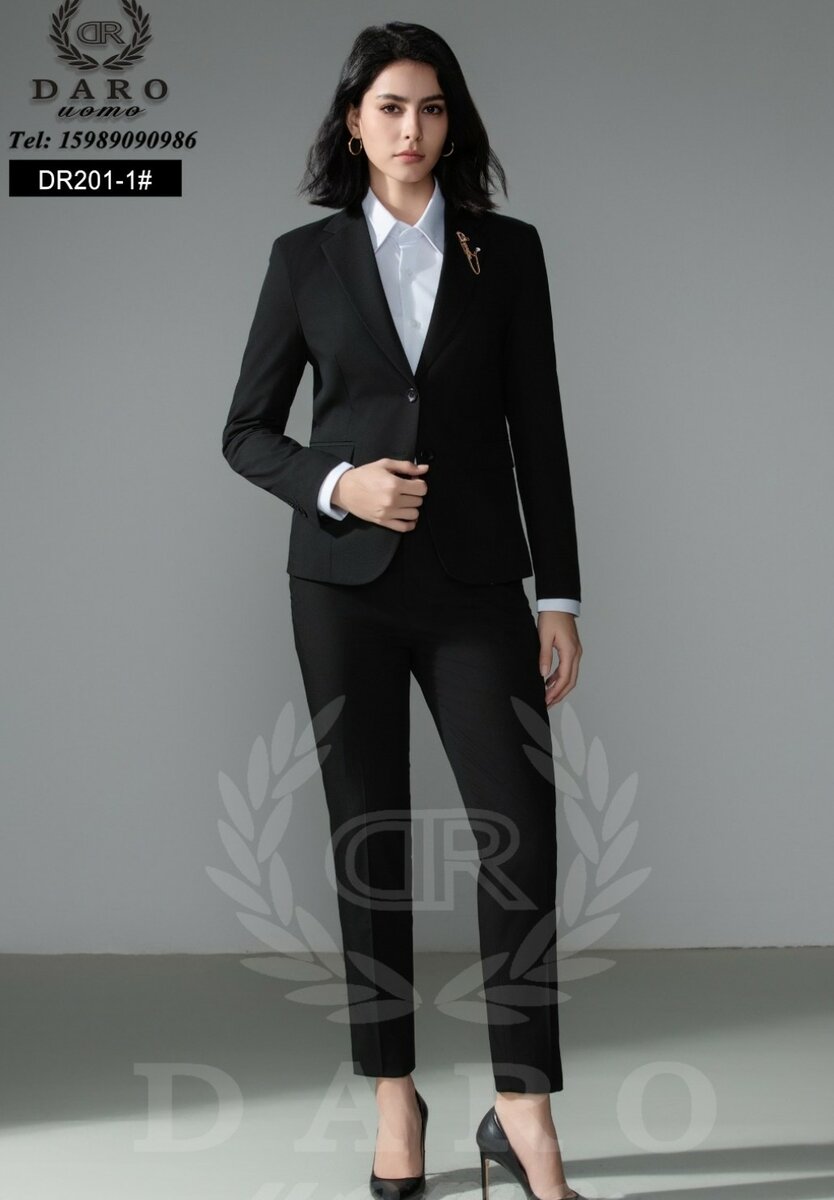 Costume Femme Élégant Deux Pièces