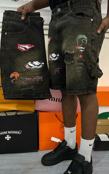 Shorts Denim Graphiques