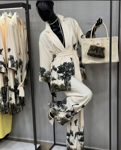 Ensemble élégant imprimé nature