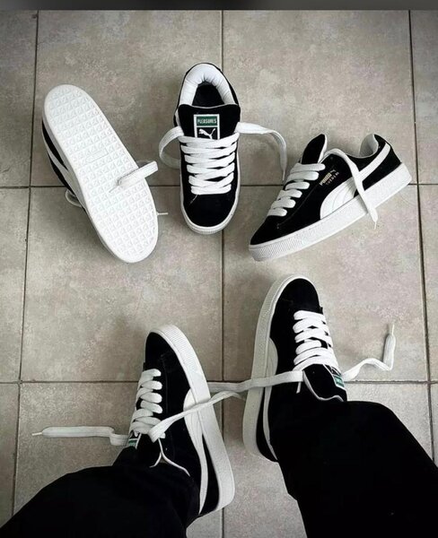 Chaussures montantes noir et blanc