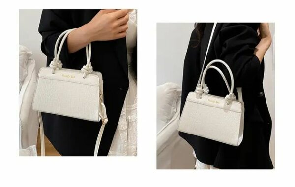 Sac à main élégant blanc