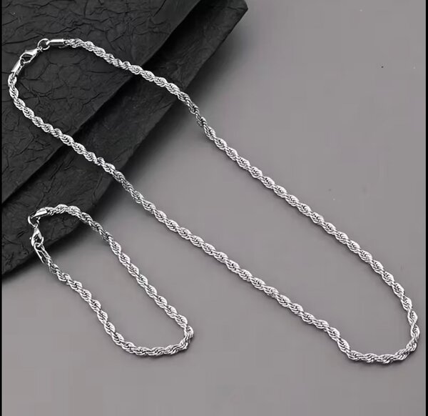 Set de Collier et Bracelet Torsadé