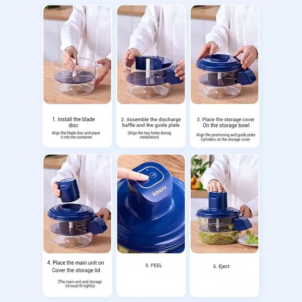 Hachoir manuel pour légumes et fruits