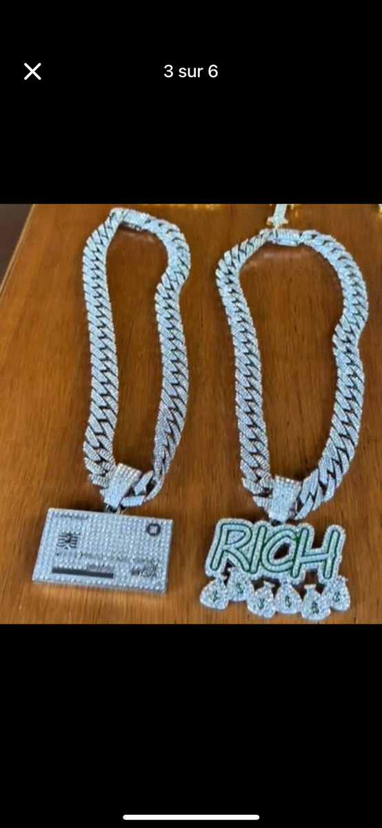 Collier Homme Plaqué Or