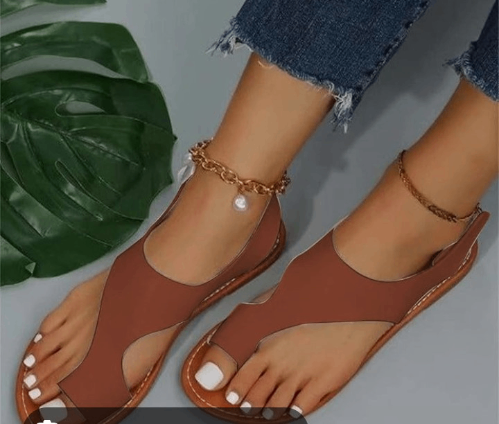 Sandales tendance en cuir