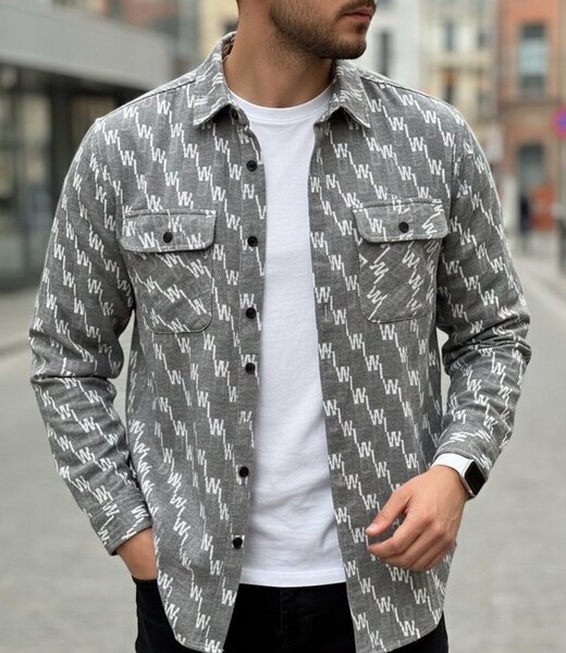 Chemise à motif homme style moderne