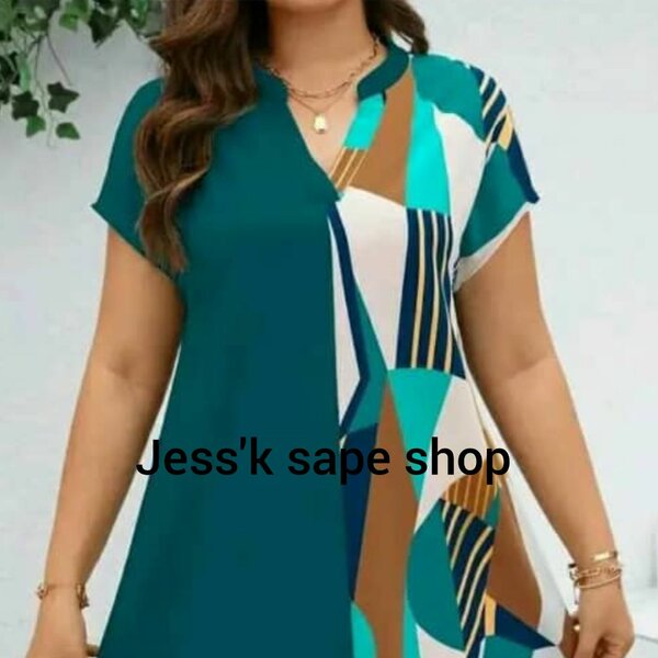 Robe à motif géométrique