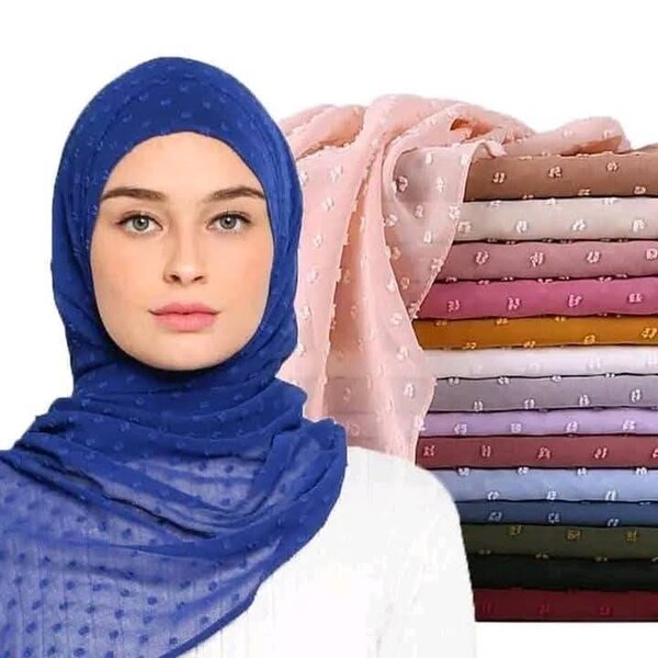 Hijab en Mousseline Élégant
