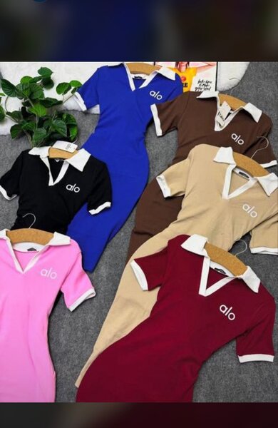 Robe Polo Femme en Coton Élégante