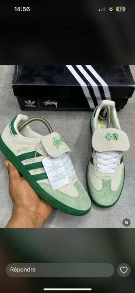 Baskets tendance multicolores