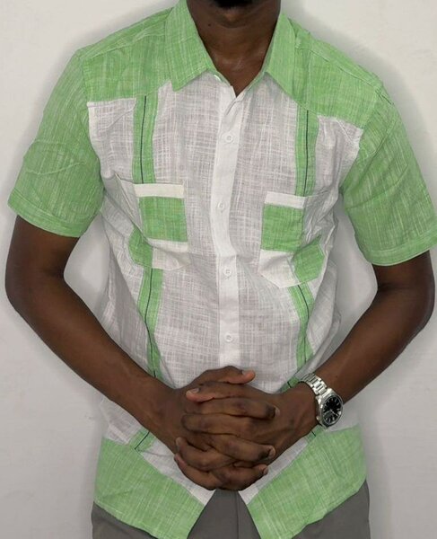 Chemise décontractée bicolore