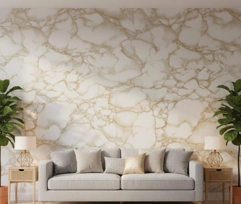 Autocollant marbre adhésif