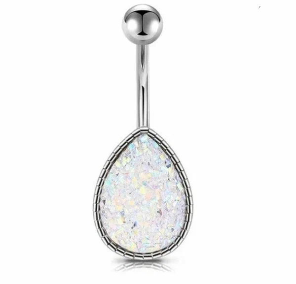 Bijou nombril opale scintillant