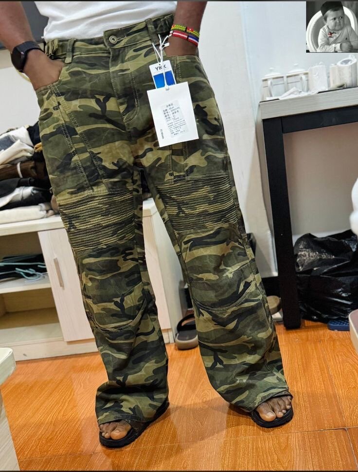 Pantalon Cargo Camouflage Homme