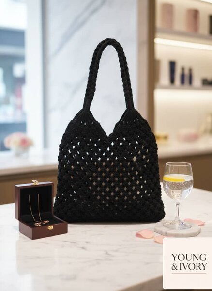 Sac à main en corde tressée