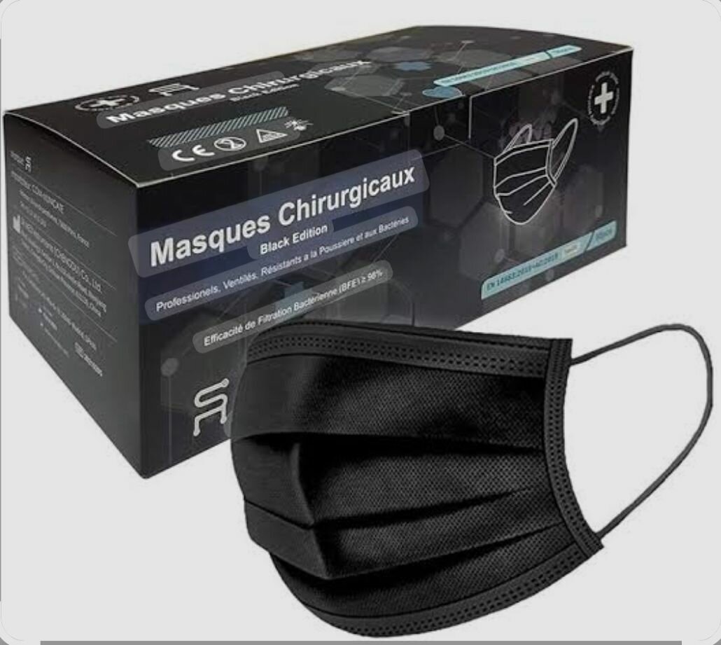 Masques Chirurgicaux Noirs