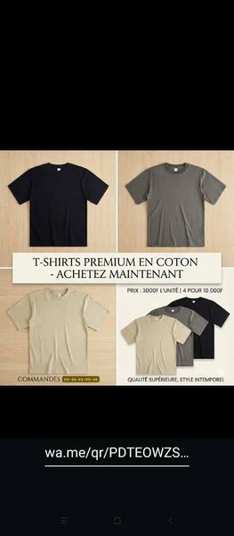 T-Shirts en Coton Premium