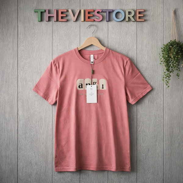 T-shirt en coton rose