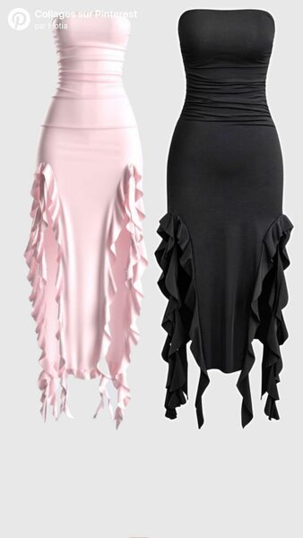 Women Ruffled Bodycon Midi Dress