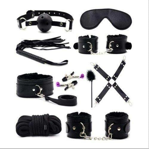 Kit Bondage 10 pièces Noir