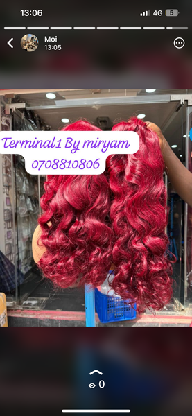 Perruque bouncy SDD péruvienn