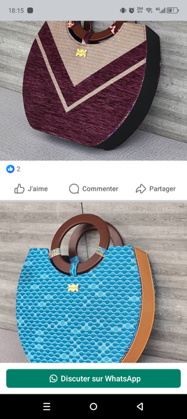 Sacs à main en tissu africain