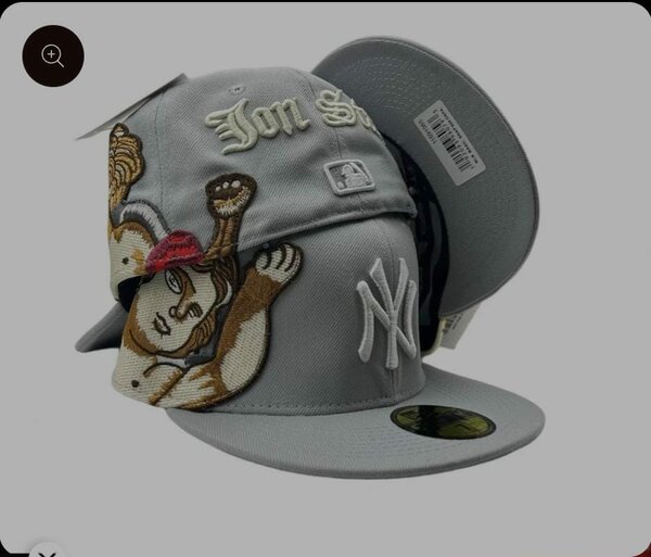 Casquette grise brodée NY