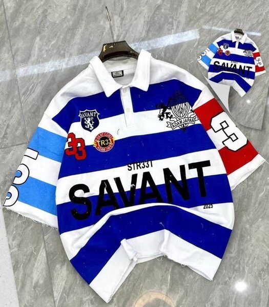 Polo à rayures colorées