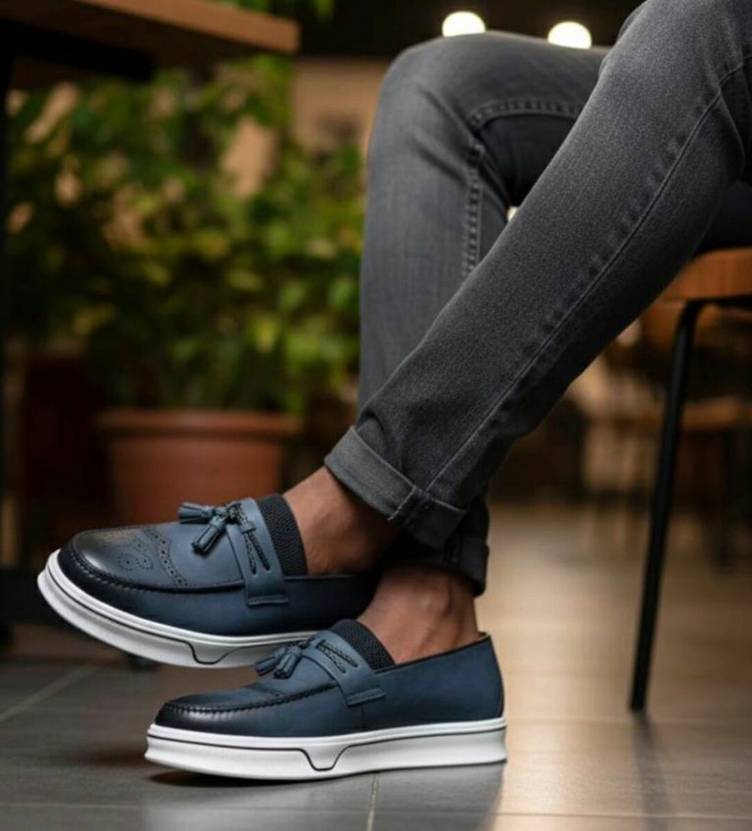 Mocassins en cuir élégants