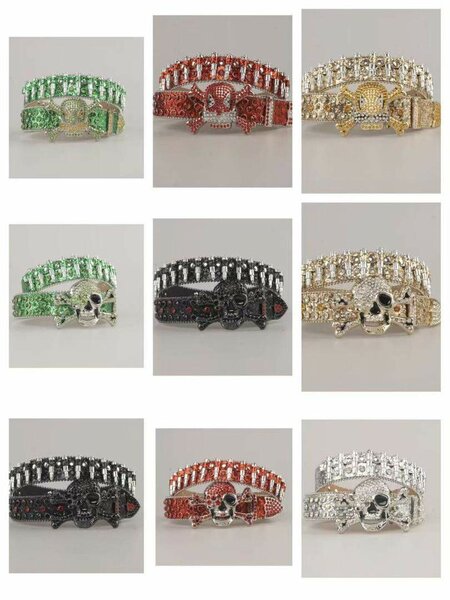 Ceinture Crâne Gothique