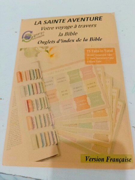 Onglets Bible
