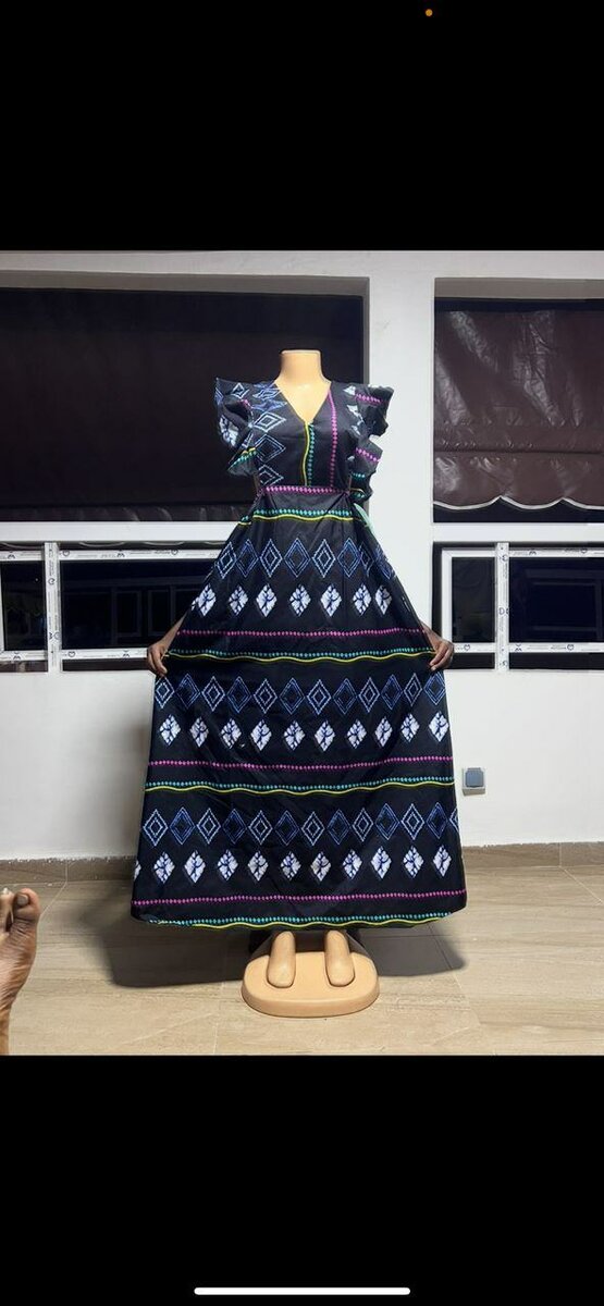 Robe longue ethnique élégante