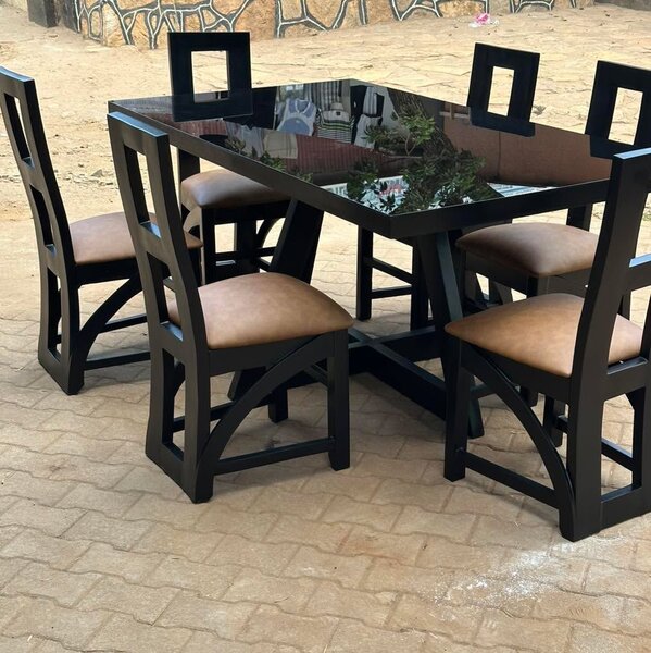 Table à manger moderne 6 places