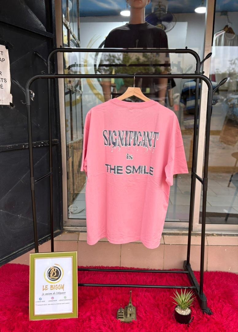 T-shirt rose décontractée