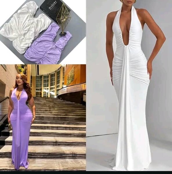 Robe Longue Blanche Glamour
