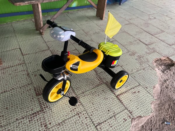 Tricycle pour enfants avec drapeau