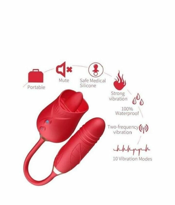 Stimulateur rose vibrant 10 modes