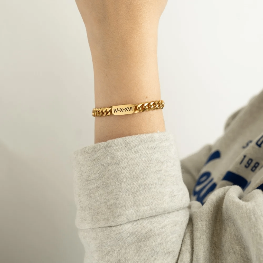 Bracelet en or personnalisé