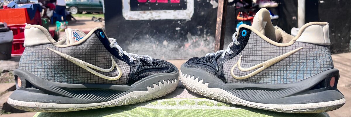 Nike Kyrie 4 Low Noir Gris Ro