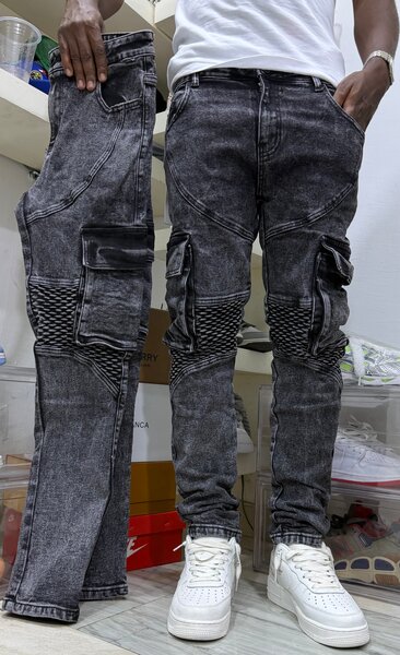 Jean Cargo Motard Homme