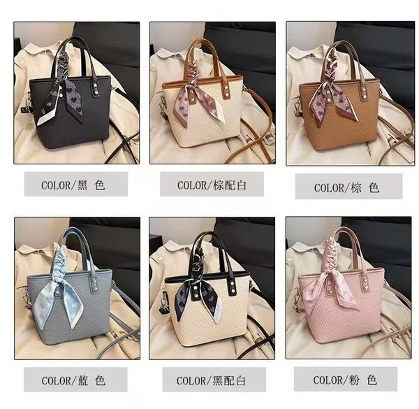 Sac à main élégant avec foulard