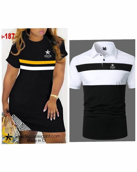 Couple Polo & Dress Set