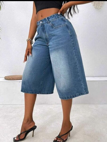Shorts en jean larges femme