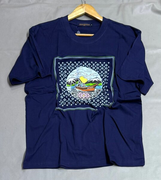 T-shirt bleu marine homme