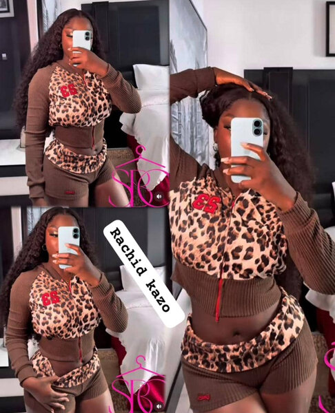 Ensemble Léopard Femme