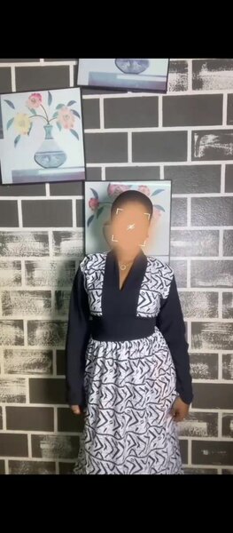 Robe élégante à motifs géométriques